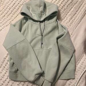 Lululemon scooba half zip hoodie size M/L green